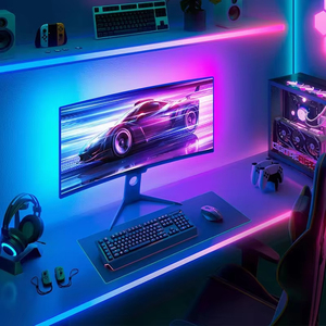 ไฟ RGB อัจฉริยะสำหรับจอคอมพิวเตอร์ ควบคุมสีซิงค์กับหน้าจอ แถบไฟตกแต่งบรรยากาศสำหรับเดสก์ท็อปพีซี ไฟสำหรับเล่นเกม - Product Image 1