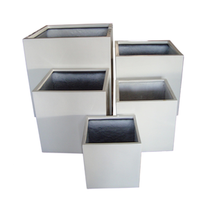 Pots à fleurs en fibre de verre sculptés à la main, écologiques, durables, légers, design moderne, meilleur prix, jardinières d'extérieur - Product Image 1