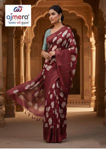 Saris en coton pour femmes, luxe premium, confort élégant, style classique, protection solaire, séchage rapide, pour le bureau, les fêtes, les occasions festives - Product Image 2