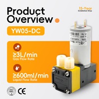 Pompe à diaphragme basse pression YW05 A-DC 12/24V DC, mini compresseur d'air, alimentation électrique DC, pompe intelligente portable OEM/ODM