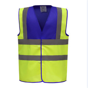 เสื้อกั๊กนิรภัยแถบสะท้อนแสงความสว่างสูง ได้รับการรับรองมาตรฐาน EN20471 เสื้อกั๊กเตือนภัยจราจร ปรับแต่งได้ตามต้องการ รับผลิตแบบ OEM ODM - Product Image 1