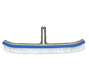Cepillo de piscina con mango de aluminio de 18 pulgadas, cepillo de pared para piscina, limpiador de alta eficiencia para <span class=keywords><strong>piscinas</strong></span> de <span class=keywords><strong>aguas</strong></span> <span class=keywords><strong>termales</strong></span> de Spa y estanque - Product Image 4