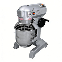 Mélangeur planétaire 3-en-1 en acier inoxydable 30L 1,1kW 3 vitesses pour fouetter la crème et pétrir la pâte CE