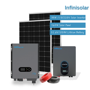 Système solaire 110V 220V monophasé 3KW 24V à onde sinusoïdale pure basse fréquence pour l'Amérique du Nord - Product Image 4