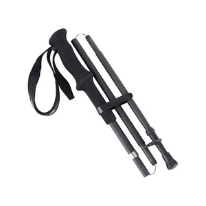 Bâtons de randonnée Okhealing entièrement en fibre de carbone, pliables en 4 sections, légers, pour la course sur sentier et la randonnée - Product Image 3