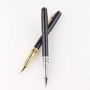 Custom Logo Hollow Roller Metal <b>Pen</b> With Black Rose <b>Gold</b> for New Business Gift - Product Image 5