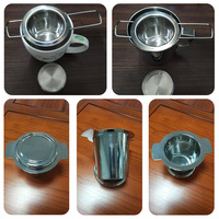 Meilleure vente 304 filtre à thé en acier inoxydable créatif Simple infuseur à thé brasseur réutilisable maille passoire à thé métal écologique