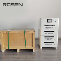 Système de batterie empilable haute tension 10kWh 20kWh 30kWh avec onduleur solaire hybride 8kW 10kW 12kW pour le stockage à domicile
