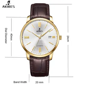 Akires High Quality Stainless Steel Products Sapphire Glass Watch Men Automatic Mechanical Watch