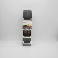 Étagère à épices verticale en plastique PP à 8 compartiments, non pliable, pour ustensiles de cuisine, organisateur de tiroir de garde-manger, boîte de rangement pour pots à épices