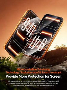 Protector de Pantalla de Vidrio Templado HD con Pegamento Completo Anti-Reflejante Benks AR para iPhone Serie 13-17, Película de Cobertura Total con Dureza 9H - Product Image 4