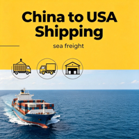 Service de fret maritime en conteneurs FCL pour Amazon FBA, marchandises en vrac avec manipulation et assurance des marchandises dangereuses