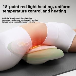 Handheld Waist Lumbar Spine Massager Infrared Therapy <b>Remote</b> <b>Control</b> Airbag Lifting Stretching; Home-Use Thermal Heat Massage - Product Image 4