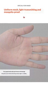 Moustiquaires anti-insectes et anti-moustiques 2025 en promotion – Moustiquaire de fenêtre durable à velcro pour l'été - Product Image 2