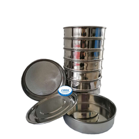 Stainless Steel Soil Test Sieve Set Laboratory Standard Mesh Sieve for Soil Particle Size Analysis Testing Equipment