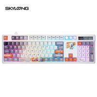 Nouveauté GK104Pro avec calculatrice vocale, trois modes, programmable 8K, barre d'espace séparée, prise en charge de l'écran LCD RVB couleur 2 pouces, clavier