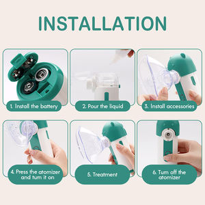 Fitconn Adultes Enfants Asthme Inhalateur Nebulizador Machine Ménage Portable Ultrasonique Maille Nébuliseur - Product Image 5