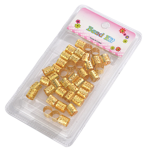 Золотые аксессуары для дредов и локов: украшения для волос, кольца для косичек, регулируемые манжеты для плетения волос для женщин и девочек - Product Image 6