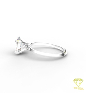 Anillo de compromiso de moissanita de la mejor calidad para una elegante joyería nupcial, ideal para eventos de compromiso y momentos especiales, disponible para la venta. - Product Image 6