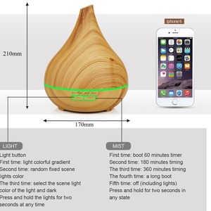 Difusor de Aromas YX-314, Humidificador Ultrasónico de 400 ml con Control Remoto para Uso Doméstico - Product Image 5