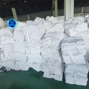 Paños de Algodón Multiusos <span class=keywords><strong>Sin</strong></span> <span class=keywords><strong>Pelusa</strong></span>, 20 kg, Color Blanco Mixto, Trapos de Algodón Industrial Reciclado para Limpieza - Product Image 1
