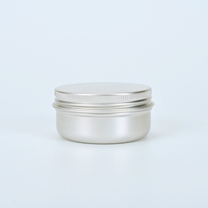 Envase de Aluminio Blanco de 50 ml, Lata Redonda Plateada, Frascos Metálicos para Bálsamo de Perfume Sólido - Product Image 2