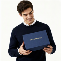 Boîtes à bijoux personnalisées avec logo, en carton rigide, pour mariage, emballage cosmétique de luxe, boîte cadeau magnétique, bougie