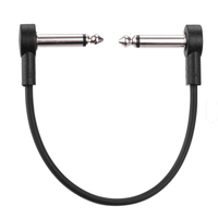 Nouveau produit en gros : Kit de câbles pour pédale d'effet de guitare avec connecteur plat et cordon à angle droit pour instrument de musique