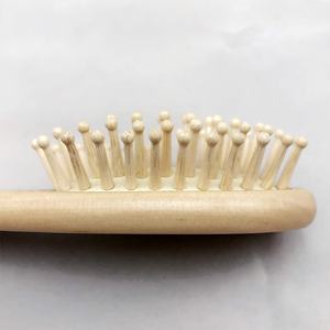 En bois Naturelle qui respecte l'environnement de bébé cheveux brosse masseur - Product Image 4