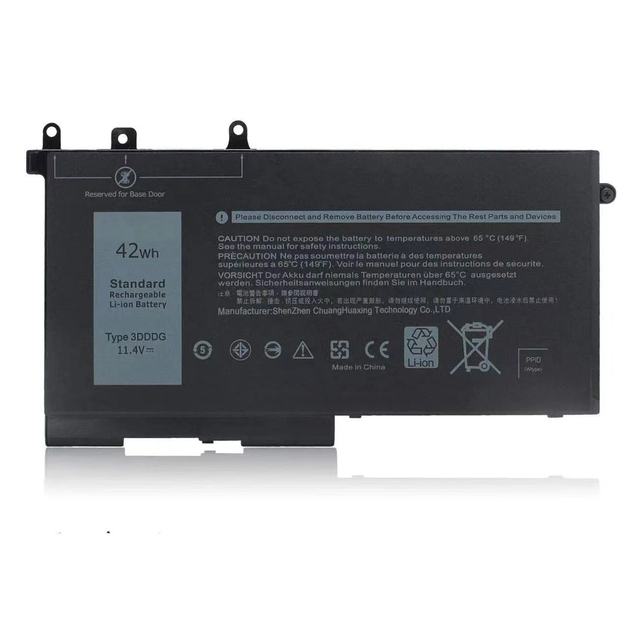 11.4V 42Wh 3DDDG 93FTF Laptop Battery for Dell Latitude 5280 5290 5580 5590 5591 5480 5488 5490 5491 Precision M3520 3530 Series