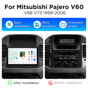 วิทยุติดรถยนต์ Junsun ระบบไร้สาย Carplay สำหรับรถยนต์มิตซูบิชิ V73 Pajero ปี 2004-2011 พร้อมพัดลมระบายความร้อนในตัว ระบบนำทาง GPS อัตโนมัติ เครื่องเล่นมัลติมีเดีย - Product Image 2