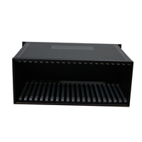 Caja Metálica de Control Industrial Electrónico de Acero Galvanizado y Lámina de Aluminio Anodizado Personalizada de 5U