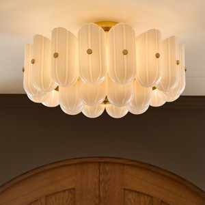 Lámpara de techo LED redonda de diseño minimalista moderno para sala de estar, dormitorio, decoración del hogar D7121 - Product Image 3