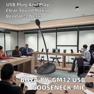 For BY-GM12 Cardioid <b>Microphone</b> Gooseneck USB Light-weight Portable Desktop Mic for Conference Speech Meeting Lecture - Product Image 2