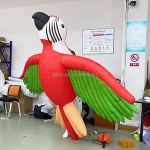 Opblaasbare Opblaasbare Papegaai Met Led Verlichting Opblaasbare Vliegende Vogel Vorm Dier - Product Image 6