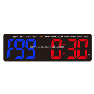 Reloj Temporizador para Gimnasio, Temporizador Digital para <span class=keywords><strong>Tabata</strong></span>/FBG/EMOM, para Gimnasio en Casa con Control Remoto, Cronómetro con Cuenta Regresiva y Cuenta Ascendente - Product Image 1