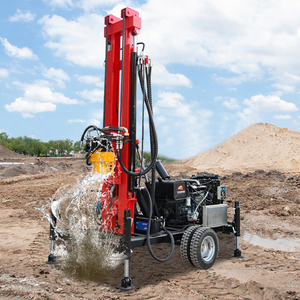 Máy khoan nước giếng khoan thủy lực cỡ lớn hoàn toàn tự động bánh xe diesel nước giếng khoan Giàn Khoan - Product Image 1