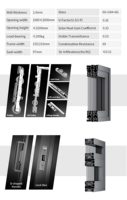 Porte coulissante verticale en aluminium AOSTTER avec verre cannelé et effet visuel texturé, porte de séparation de pièce à lumière diffusée, séparateur de pièce