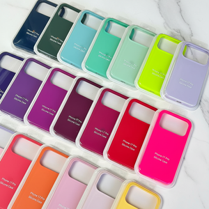 Fundas de Silicona de Color Puro para 17/16/15/14 <span class=keywords><strong>Pro</strong></span> <span class=keywords><strong>Max</strong></span> - Venta al por Mayor, Fundas de Lujo Resistentes a Impactos - Product Image 5