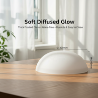 Abat-jour en verre soufflé givré transparent, style moderne minimaliste, pour lampe de table asiatique, couvre-lampes pour salon victorien, intérieur, bar