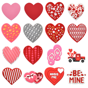 Breloques pour chaussures et sacs, motif cœur rouge, pour sabots et tongs, accessoires de décoration pour la Saint-Valentin, cadeau pour la Saint-Valentin - Product Image 4