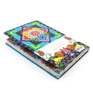 OEM design color custom promotional gifts creative beautiful embossing flower notebook and diary