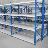 Étagères Heda Rack, robustes, en acier industriel, revêtement en poudre, protection contre la corrosion, capacité de charge de 150 kg, empilables sur plusieurs niveaux