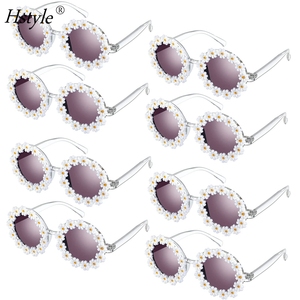 8 gói Retro Daisy Sunglasses đối với phụ nữ hoa gò lễ hội Kính mát hoa cho Đảng - Product Image 1