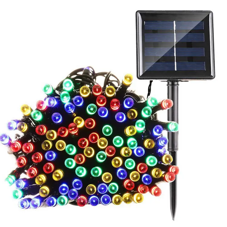 100led Fairy Deur Tuin Solar Light Battery Power 10led 8 Modi Kerst String Licht 50led String Lights Outdoor Waterdichte