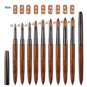 <span class=keywords><strong>Pinceau</strong></span> à ongles de luxe à manche en bois <span class=keywords><strong>pour</strong></span> <span class=keywords><strong>manucure</strong></span>, gel, poudre acrylique 3D, stylo de dessin liquide – Marque privée - Product Image 2