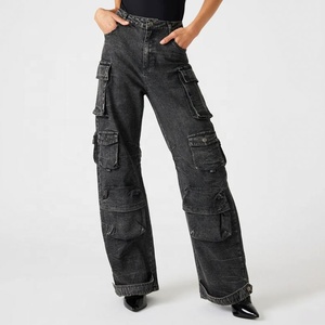 Novedades 2026, Pantalones <span class=keywords><strong>Vaqueros</strong></span> de Mezclilla con Bolsillos, Elegantes y a la Moda para <span class=keywords><strong>Mujer</strong></span> - Product Image 3