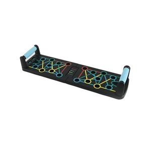 Tabla de Flexiones Plegable Portátil, Equipo de Fitness para Gimnasio en Casa, Entrenador de Músculos del Pecho, Ejercicio de Torsión Rusa, Placa <span class=keywords><strong>Abdominal</strong></span> - Product Image 3