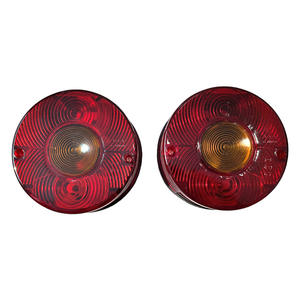Feux arrière de voiture Kumi KM-06, lentille en verre rouge multifonction pour systèmes d'éclairage de camion, remplacement et réparation - Product Image 1