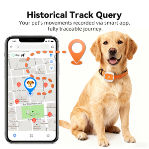 Mini traceur <span class=keywords><strong>GPS</strong></span> 4G pour animaux de compagnie en nylon IP67 avec suivi iOS/Android, gestion de la santé et positionnement anti-perte - Product Image 2
